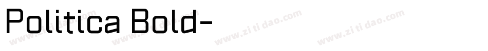 Politica Bold字体转换